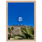 Palm Springs cloud-mounted wooden framed poster featuring California landscape art, styled as a studio edition home decor piece.