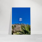 Palm Springs cloud-mounted wooden framed poster showcasing California scenery, perfect as stylish home decor art.