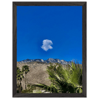 Palm Springs cloud-mounted wooden framed poster featuring California landscape art, perfect for home decor.