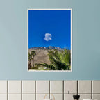 Palm Springs cloud-mounted wooden framed poster showcasing California scenery, vibrant spring 26 studio edition home decor art.