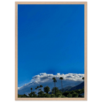 Mounted wooden framed poster of a desert calm photo from California Poster Art, Studio Edition, 8x12 inches, in white frame.