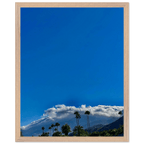 Wooden framed poster of Desert Calm photo from California Poster Art, studio edition home decor, 21x29.7 cm, white frame.