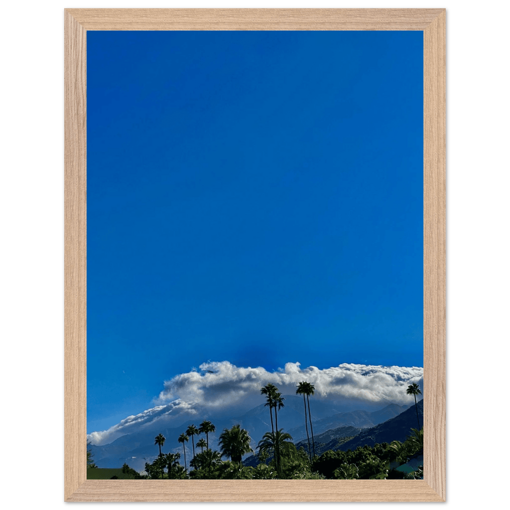 Wooden framed desert calm poster from California Poster Art Studio Edition, 21x29.7 cm, mounted for home decor.