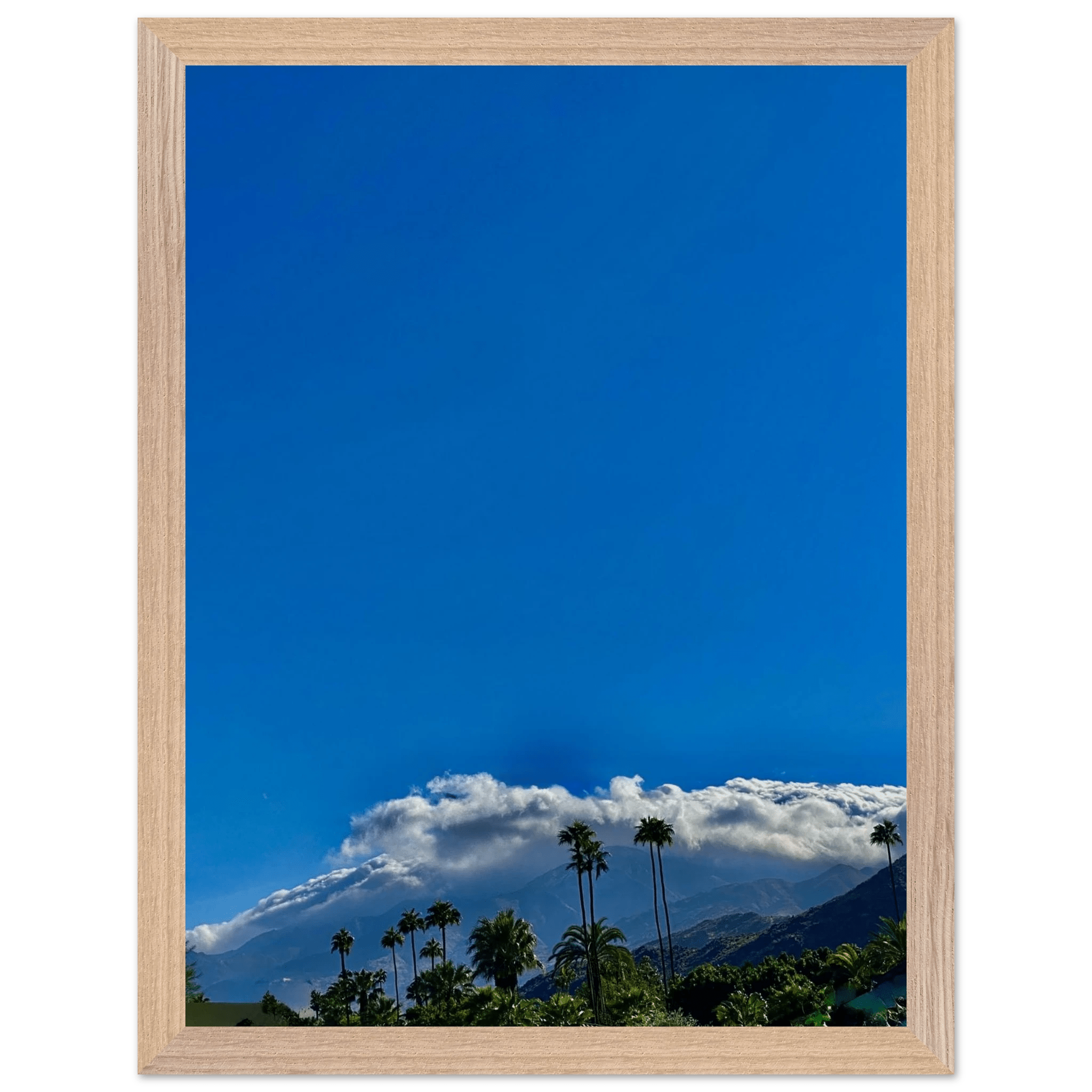 Wooden framed desert calm poster from California Poster Art Studio Edition, 21x29.7 cm, mounted for home decor.