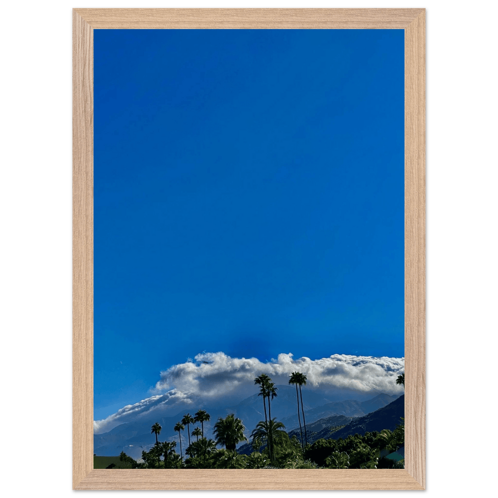 Mounted wooden framed poster featuring a desert calm photo from California poster art, Studio Edition, Spring 26, home decor.