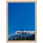 Mounted wooden framed poster featuring a desert calm photo from California poster art, Studio Edition, Spring 26, home decor.