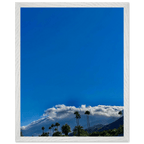 Mounted wooden framed poster of Desert Calm photo from California Poster Art, Studio Edition, featuring a serene desert landscape.