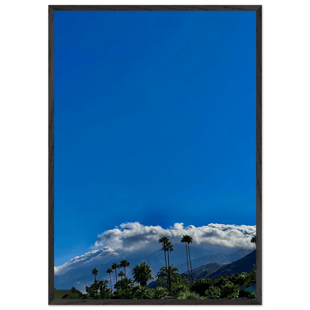 Mounted wooden framed poster of Desert Calm photo from California Poster Art, studio edition, 21x29.7 cm, white frame, home decor.