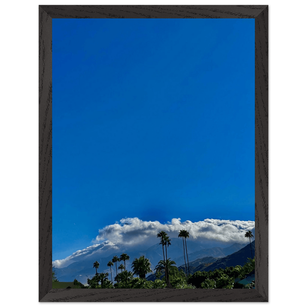 Mounted wooden framed poster of Desert Calm photo from California Poster Art Studio Edition, 21x29.7 cm, white frame, home decor.