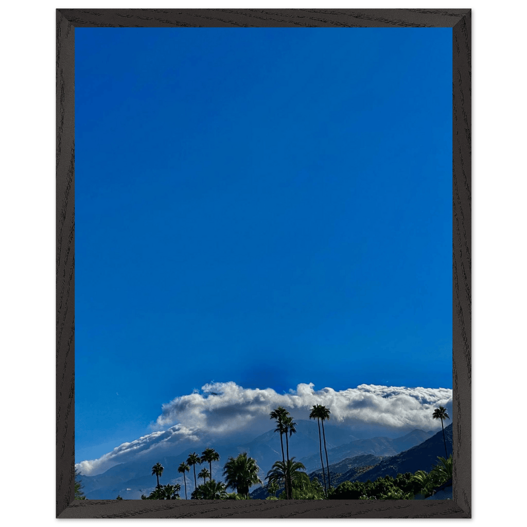 Mounted wooden framed poster of Desert Calm photo from California Poster Art, Studio Edition, 21x29.7 cm, white frame, home decor.