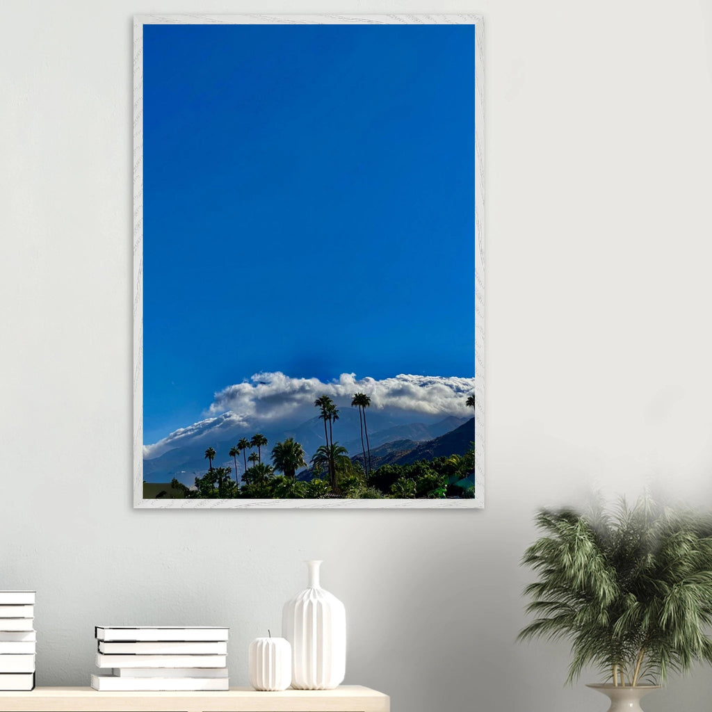 Mounted wooden framed poster of Desert Calm photo from California Poster Art studio edition, 8x12 inches, home decor.