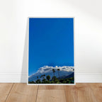 Mounted wooden framed poster of Desert Calm photo from California Poster Art, Studio Edition, in a white frame, ideal for home decor.