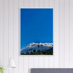 Mounted wooden framed desert calm poster from California Poster Art, studio edition, showcasing a serene desert landscape.