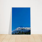 Mounted wooden framed poster of Desert Calm photo from California Poster Art studio edition, 21x29.7 cm, with white frame.