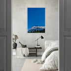 Mounted wooden framed poster of Desert Calm photo from California Poster Art, studio edition, 21x29.7 cm with white frame.