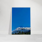 Mounted wooden framed poster of a desert calm photo from California Poster Art in a white frame, perfect for home decor.