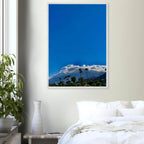 Mounted wooden framed poster of Desert Calm photo from California Poster Art, Studio Edition, 21x29.7 cm, white frame, home decor.