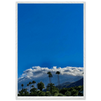 Mounted wooden framed poster of Desert Calm photo from California Poster Art studio edition, stylish home decor display.