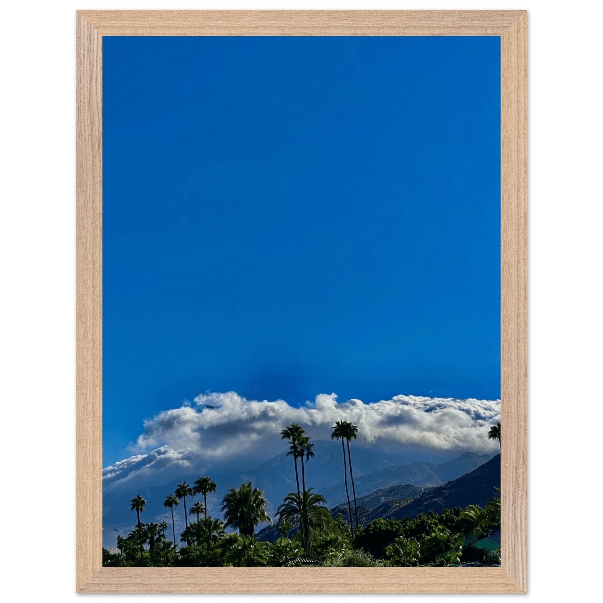 Mounted wooden framed poster of Desert Calm photo from California Poster Art studio edition, 21x29.7 cm, home decor wall art.