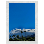 Mounted wooden framed desert calm photo poster from California poster art studio edition, 21x29.7 cm, white frame.