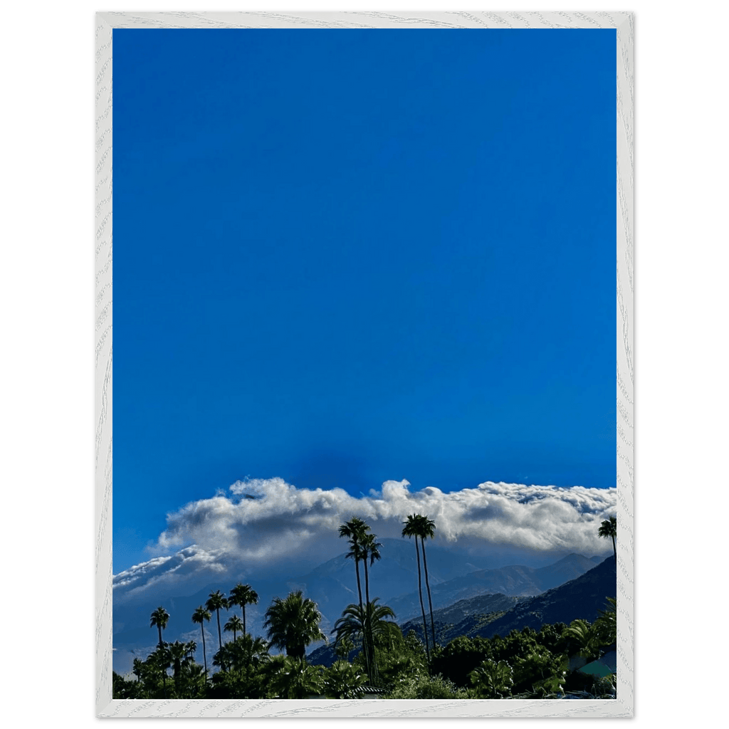 Mounted wooden framed poster of desert calm photo from California Poster Art studio edition, 8x12 inches, home decor art piece.