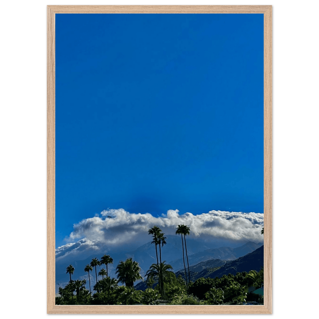 Mounted wooden framed poster of Desert Calm photo from California Poster Art, Studio Edition, in a white 8x12 inch frame.