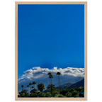 Mounted wooden framed poster of Desert Calm photo from California Poster Art, Studio Edition, in a white 8x12 inch frame.