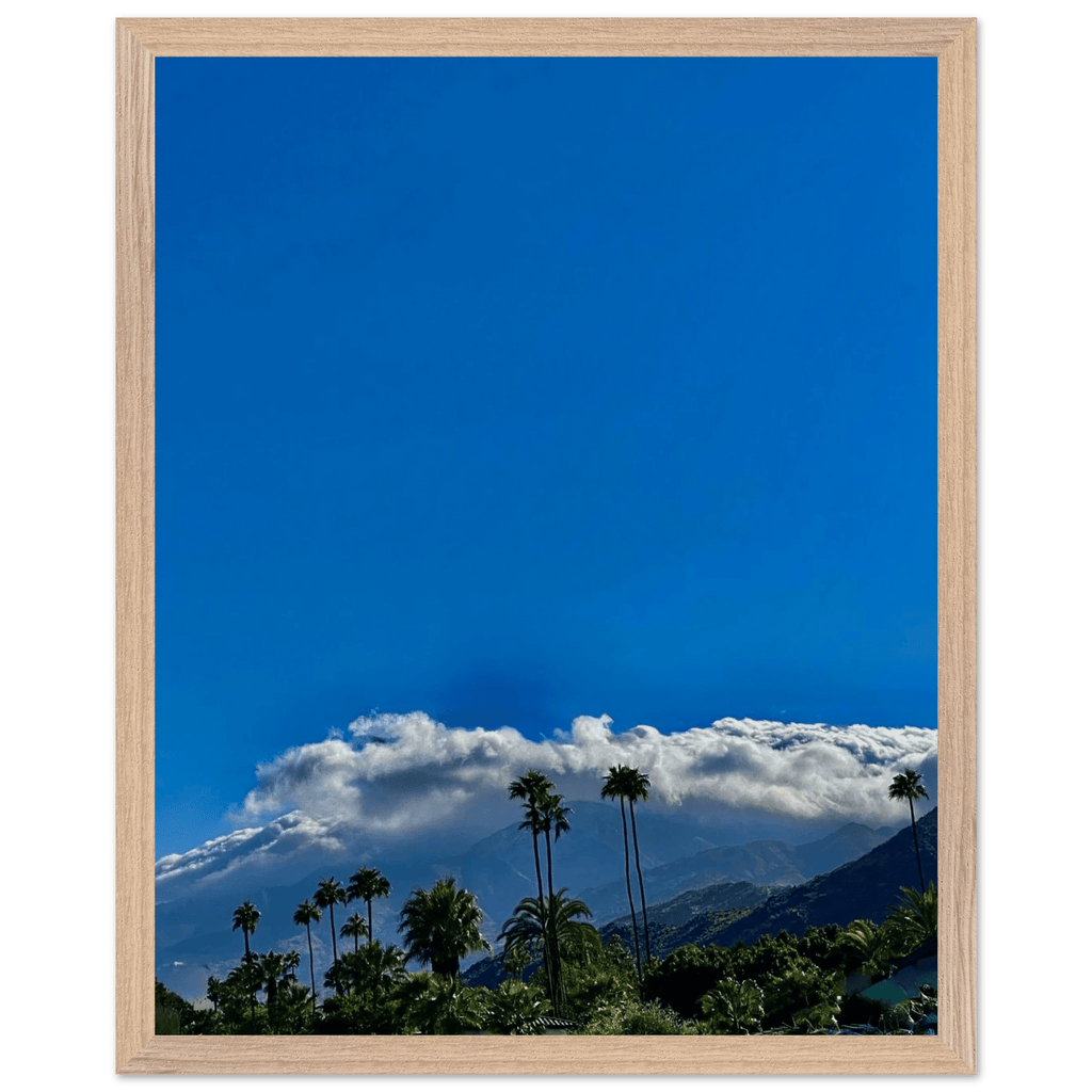 Mounted wooden framed poster of Desert Calm photo from California Poster Art, Studio Edition, 21x29.7 cm home decor artwork.
