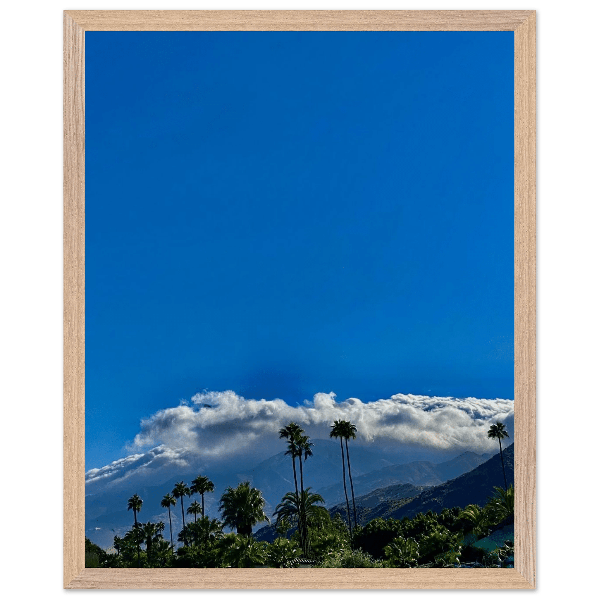 Mounted wooden framed poster of Desert Calm photo from California Poster Art, Studio Edition, 21x29.7 cm home decor artwork.