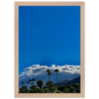 Wooden framed poster of desert calm photo from California Poster Art, studio edition, mounted on white wood, home decor.