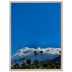 Mounted wooden framed poster of Desert Calm photo from California Poster Art, studio edition, 21x29.7 cm, with white frame.