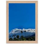Mounted wooden framed poster of Desert Calm photo from California Poster Art, studio edition, 21x29.7 cm with white frame.