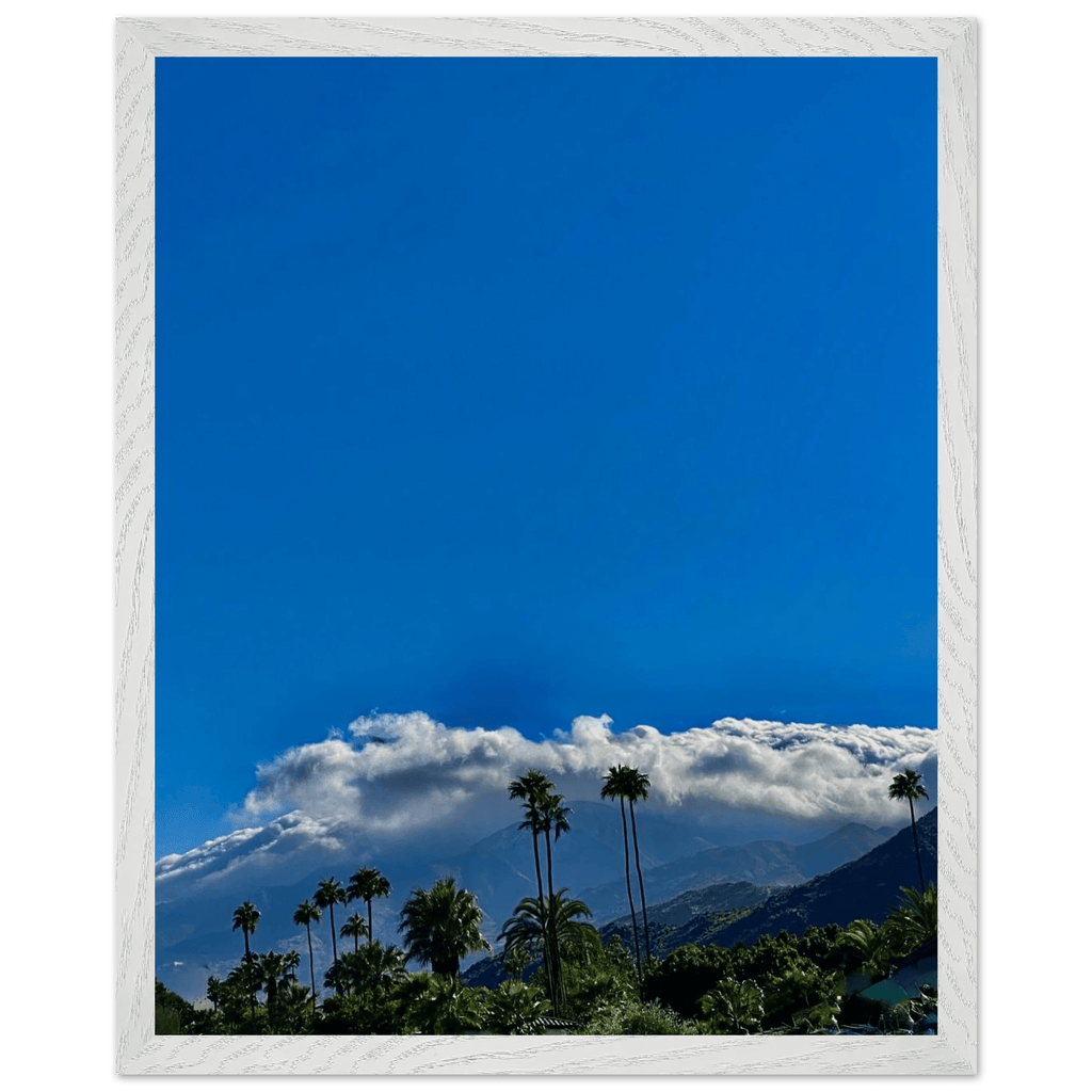 Mounted wooden framed poster of Desert Calm photo from California Poster Art, Studio Edition Spring 26, in a white frame for home decor.