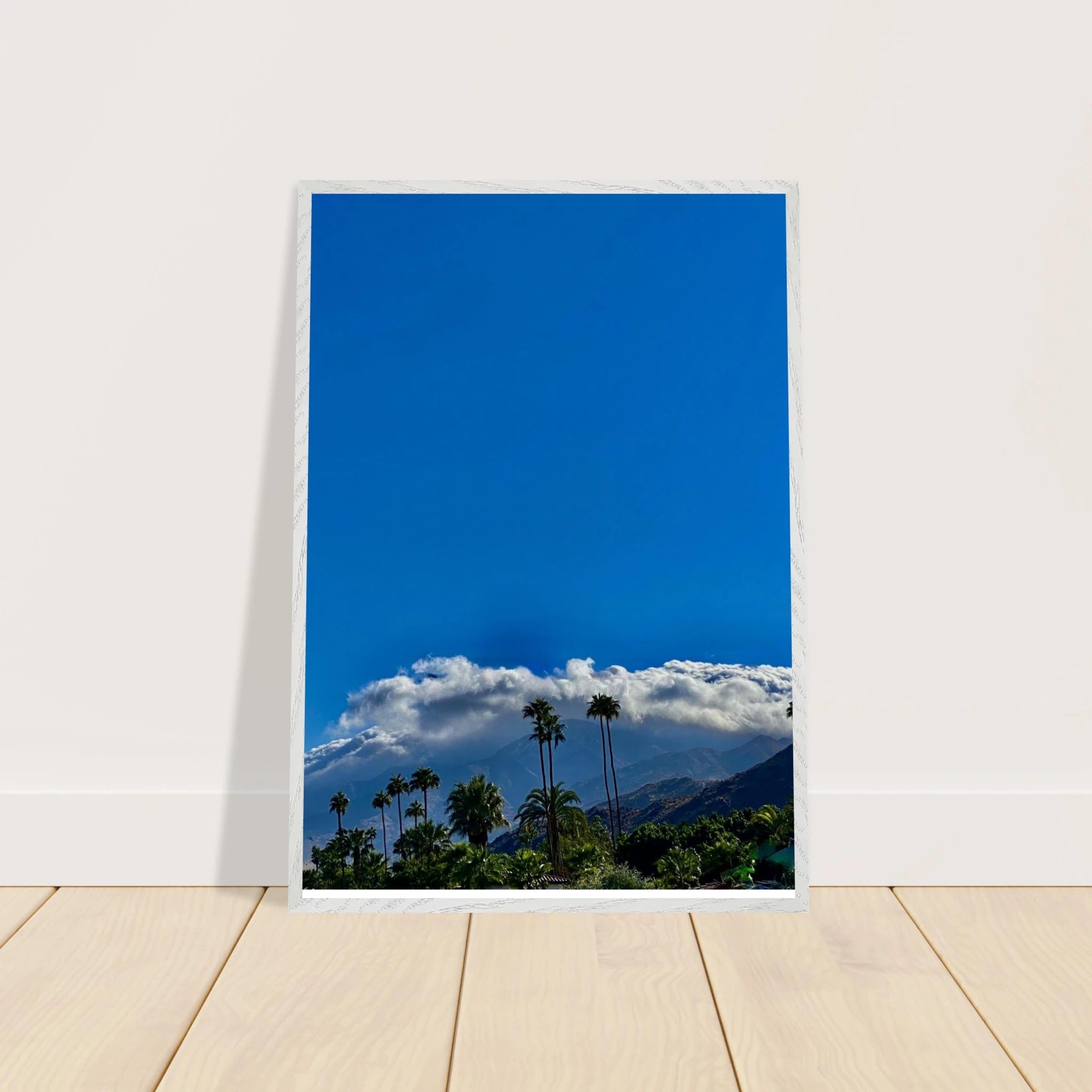 Mounted wooden framed poster of a desert calm photo from California Poster Art, studio edition, spring 2026, home decor artwork.