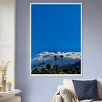 Mounted wooden framed poster of Desert Calm photo from California Poster Art, studio edition, 21x29.7 cm, white frame.