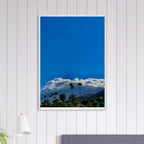 Mounted wooden framed poster of Desert Calm photo from California Poster Art, Studio Edition, 21x29.7 cm, white frame.