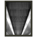 Black and white framed print of London Tube escalator abstract artwork from the Travel Collection by My Store, studio edition.