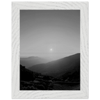 Black and white framed poster of California Central Coast sunset from the My Store travel collection, mounted on print material.