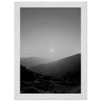 Black and white mounted framed poster of California Central Coast sunset from the My Store travel collection, studio edition.