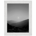 Black and white framed poster of California Central Coast sunset from the My Store travel collection, spring 26 studio edition.