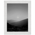 Black and white framed poster of California Central Coast sunset from the My Store travel collection, spring 26 studio edition.
