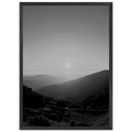 Black and white mounted framed poster of California Central Coast sunset from the My Store travel collection, studio edition.