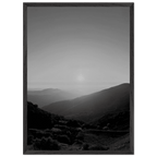 Black and white mounted framed poster of California Central Coast sunset from the My Store travel collection, studio edition.