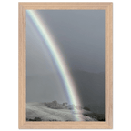 Black and white mounted framed poster of Post Summer Storm Rainbow in California Central Coast, part of the My Store travel collection.