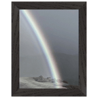 Black and white mounted framed poster of a rainbow after summer storm in California Central Coast, part of My Store's travel collection.
