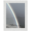 Black and white mounted framed poster of Post Summer Storm Rainbow in California Central Coast, part of the My Store Travel Collection.