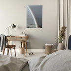 Black and white mounted framed poster of a rainbow after summer storm in California Central Coast, part of the My Store travel collection.