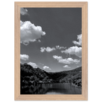 Black and white mounted framed poster of a German river view from the My Store travel collection, studio edition Spring 26.