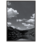 Black and white mounted framed poster of a German river view from the My Store travel collection, studio edition Spring 26.
