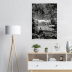 Framed wooden print of Central Park in summer glow, part of My Store's Black & White travel collection studio edition.
